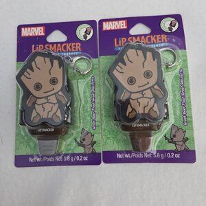 2pc Lip Balm Set Lip Smacker Marvel GROOT Beer Float Cruelty-free NIB